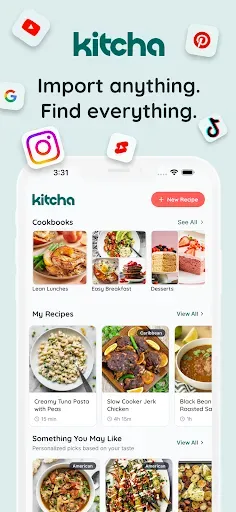 Скриншот 1 — Kitcha: Recipe & Meal Planner