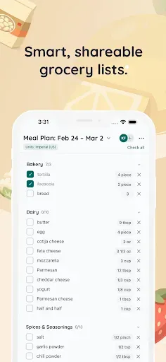 Скриншот 8 — Kitcha: Recipe & Meal Planner