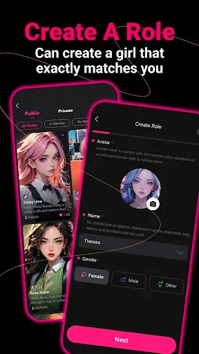 Скриншот 3 — Cute AI - Immersive Chat