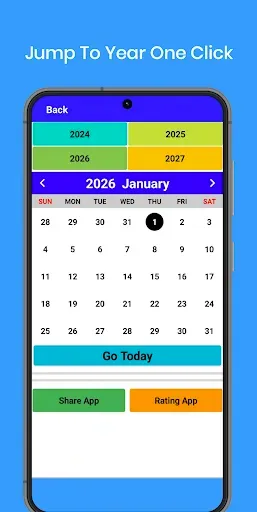 Скриншот 2 — Календарь 2026 года