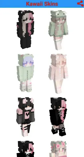 Скриншот 2 — Kawaii Skins For Minecraft