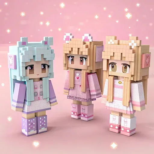 Скриншот 1 — EGirl Skins For Minecraft