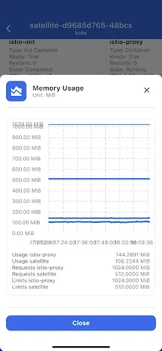 Скриншот 7 — kubenav - Kubernetes Dashboard
