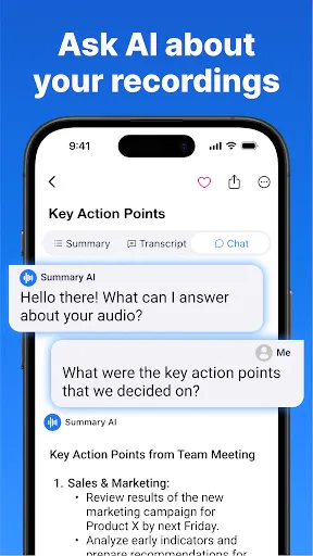 Скриншот 4 — Summary - AI Note Taker