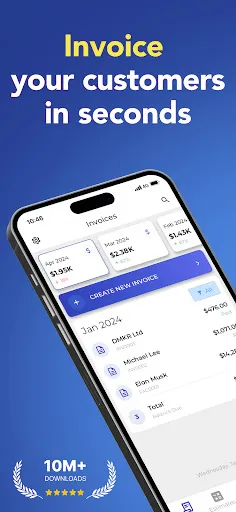 Скриншот 1 — Invoice Maker - Invoice Fly