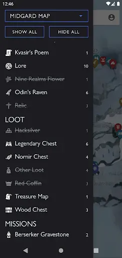 Скриншот 2 — MapGenie: Ragnarok Map