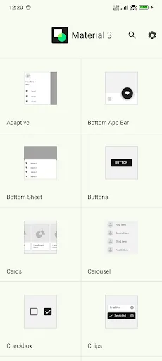 Скриншот 1 — Material Design Components