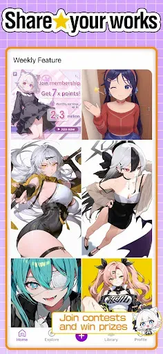 Скриншот 3 — PixAI: AI Anime Art Generator