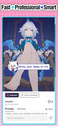 Скриншот 4 — PixAI: AI Anime Art Generator
