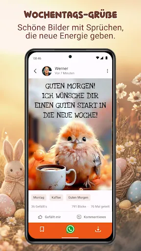 Скриншот 7 — MoinMoin: Guten Morgen Sprüche