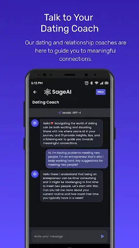 Скриншот 3 — Sage AI - AI Coach & Assistant