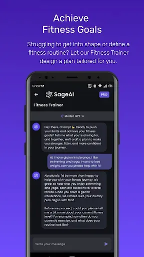 Скриншот 4 — Sage AI - AI Coach & Assistant