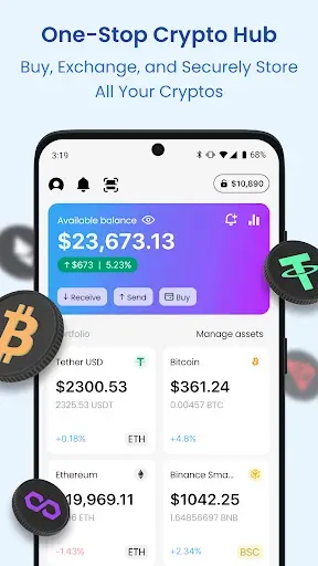 Скриншот 1 — Noone Crypto Wallet