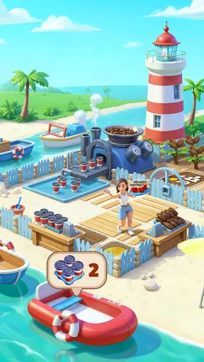 Скриншот 2 — Travel Town - Merge Adventure