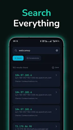 Скриншот 1 — Shodan.io App