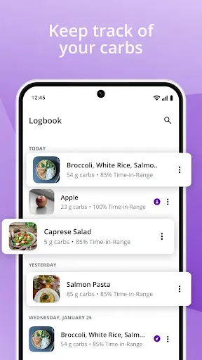 Скриншот 3 — SNAQ - Diabetes Food Tracker