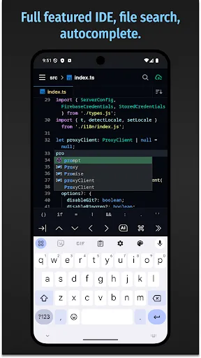 Скриншот 3 — Spck Editor / Git Client