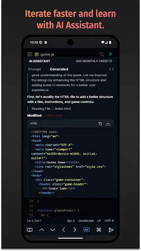Скриншот 5 — Spck Editor / Git Client