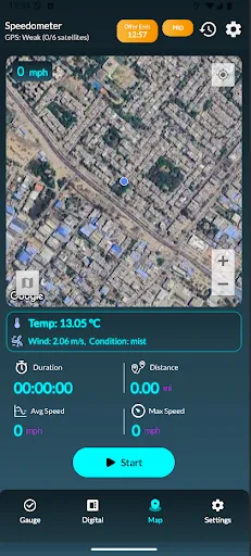 Скриншот 5 — GPS-спидометр: Спидометр