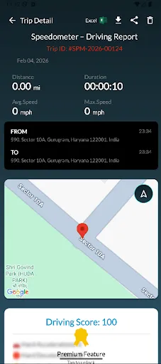 Скриншот 8 — GPS-спидометр: Спидометр