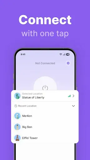 Скриншот 1 — SpeedTop VPN: Fast & Secure