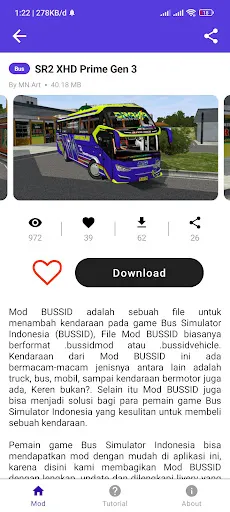 Скриншот 4 — Mod Bussid Terbaru STJ Draka