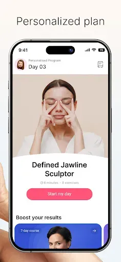Скриншот 2 — FaceTone: Face Fitness & Yoga