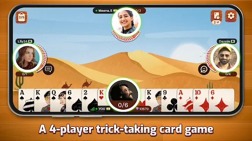 Скриншот 1 — Callbreak.com - Card game