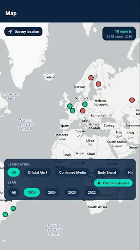 Скриншот 2 — HantaVirus Tracker app