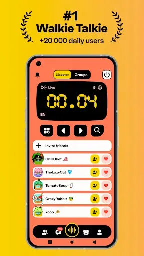 Скриншот 1 — Walkie Talkie - All Talk App
