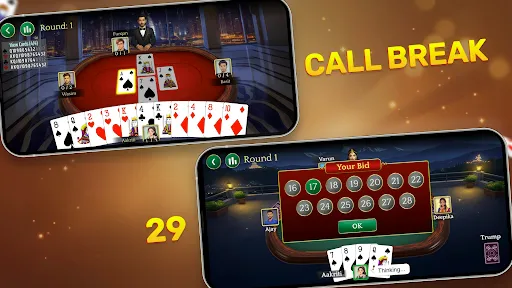 Скриншот 1 — Callbreak, Ludo & 29 Card Game