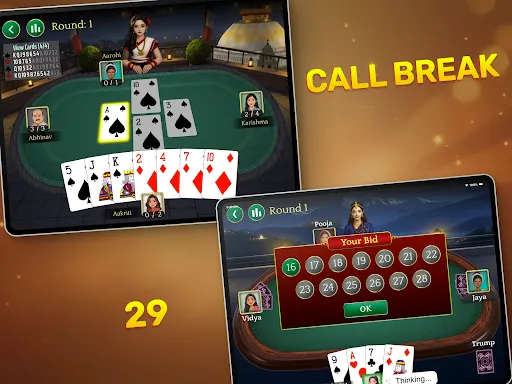 Скриншот 8 — Callbreak, Ludo & 29 Card Game