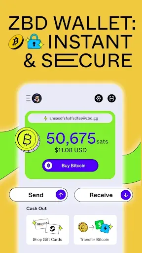 Скриншот 4 — ZBD: Earn Bitcoin Rewards