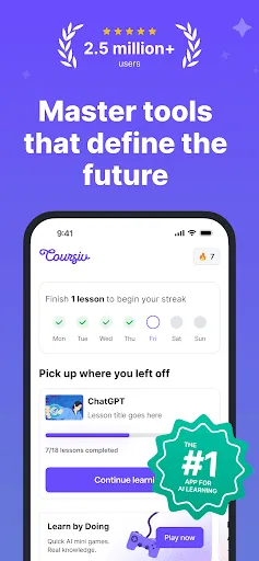Скриншот 1 — Coursiv: AI Tools Mastery