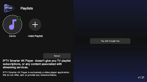 Скриншот 2 — IPTV Smarter 4K Player