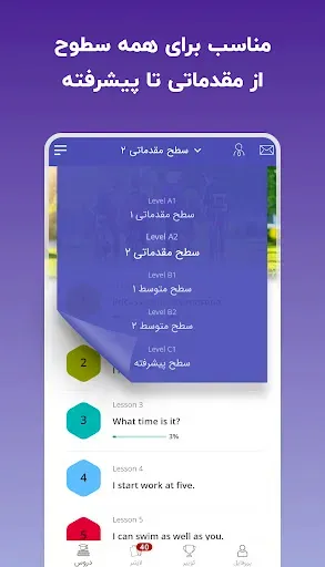Скриншот 2 — لرنیت | آموزش زبان انگلیسی