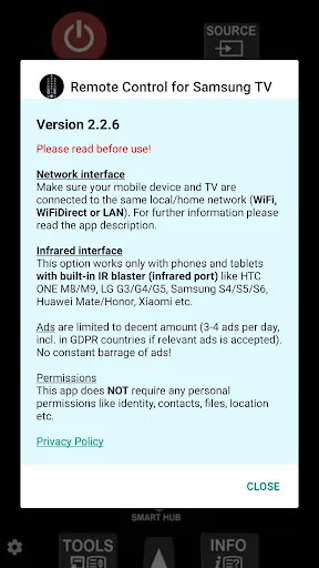 Скриншот 2 — TV (Samsung) Remote Control