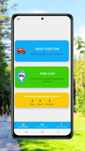 Скриншот 1 — Find parked car - Parking spot
