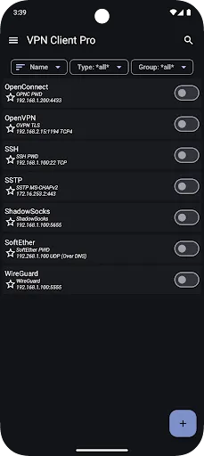Скриншот 1 — VPN Client Pro