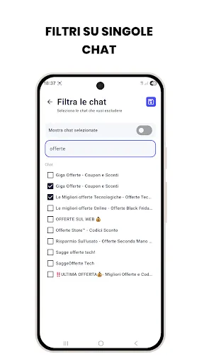 Скриншот 2 — Telegram Widget Unofficial