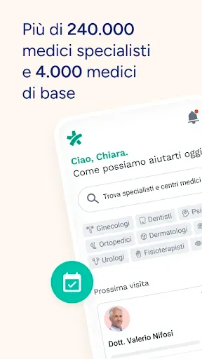 Скриншот 1 — MioDottore: Prenota una visita