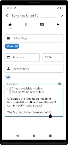 Скриншот 5 — Nextcloud Deck