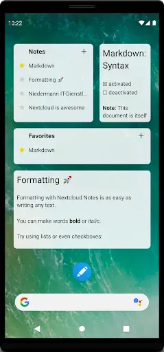 Скриншот 6 — Nextcloud Notes