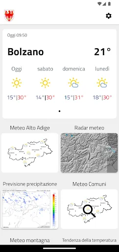 Скриншот 1 — Meteo Alto Adige
