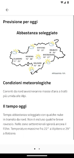 Скриншот 2 — Meteo Alto Adige