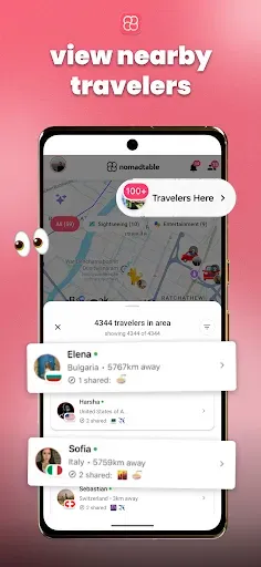 Скриншот 3 — nomadtable: travel friends