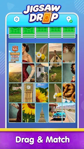 Скриншот 6 — Jigsaw Drop: Solitaire Puzzle