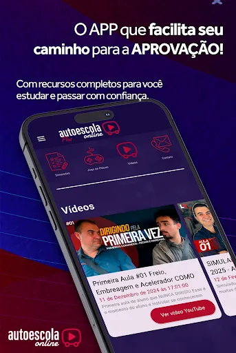 Скриншот 1 — Autoescola Online