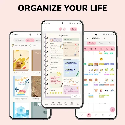 Скриншот 1 — Journal: Notes, Planner, PDFs