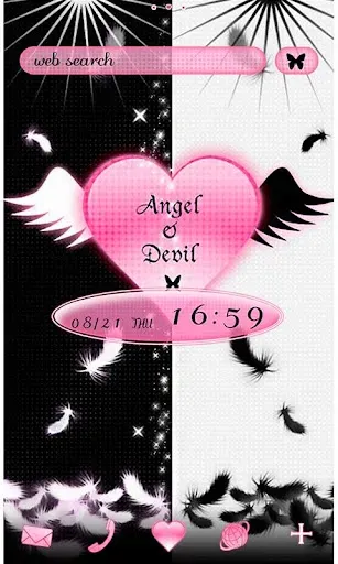 Скриншот 1 — Gothic Theme Angel & Devil
